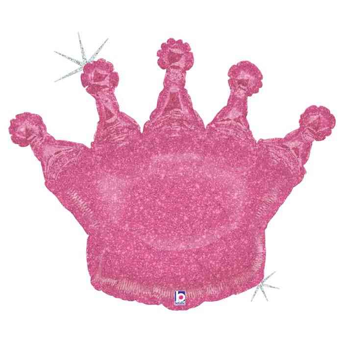 Ит Корона, Розовая голография, Grabo, 36"/91 см, 1 шт