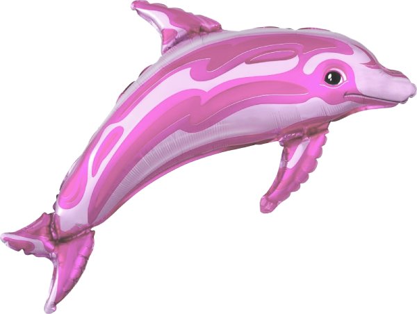 К Дельфин, Розовый, Falali, 40''/102 см, 1 шт.