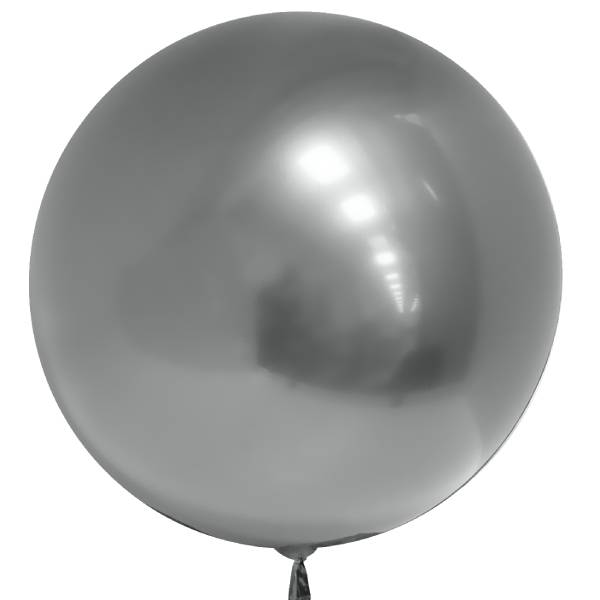 Шар Bubble, Хром Серебро, 24"/60 см, 1 шт