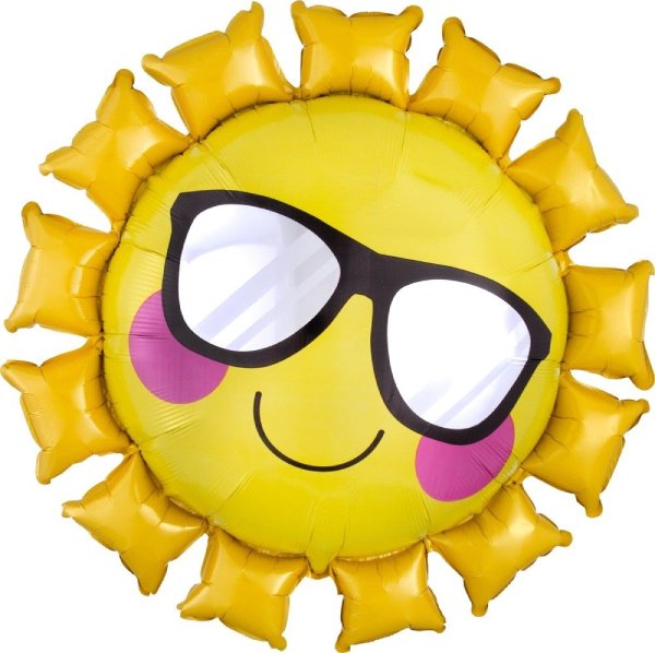 К Солнце в солнечных очках, Желтый, Falali, 31''/79 см, 1 шт.