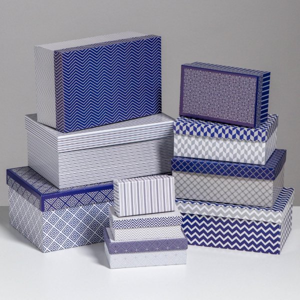Набор коробок 10 в 1, Орнамент, 32,5×20×12,5-12×7×4 см, 1 шт